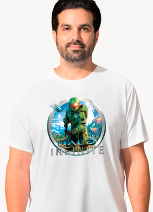 Футболка з оригінальним принтом для ігромана games "halo infinite" push it