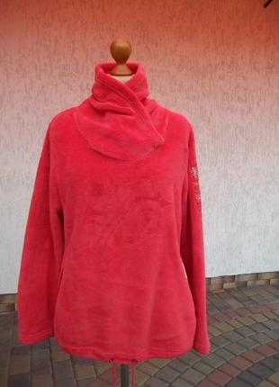 ( 50 р ) флисовый свитер кофта женская б / у