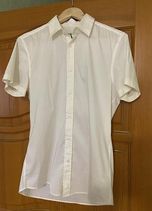 Тенниска рубашка united colors of benetton белая новая