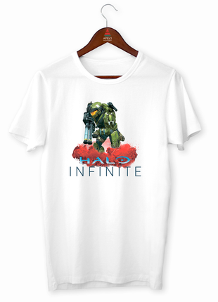 Футболка з оригінальним принтом для ігромана games "halo infinite" push it
