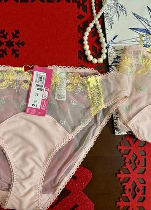 Шикарні суперсексі із серцем трусики marks ніжні рожеві класні