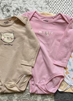 Боді для дівчинки, 68 р (3шт)