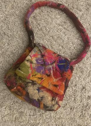Сумка з валяної вовни