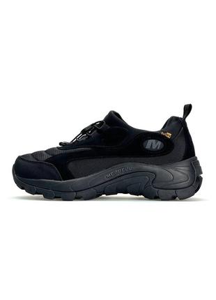 Зимние термо кроссовки merrell moc evo 1trl x black на термоподкладке gore-tex
