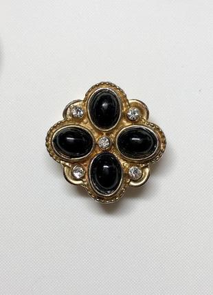 Nony new york винтажная накладка для пуговицы, винтажная брошь. винтаж.