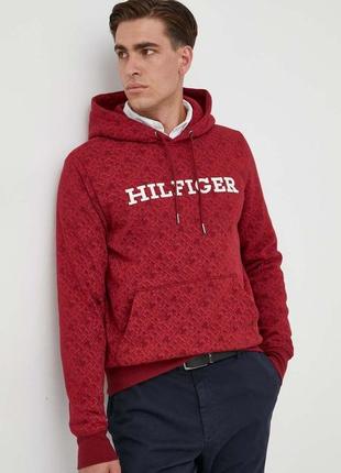 Худі  tommy hilfiger aop monogram mw0mw32703 червоний regular fit