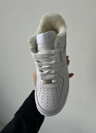 Nike air force 1 '07 "white" winter premium fur