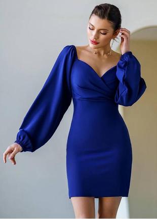 Платье электрик s-m