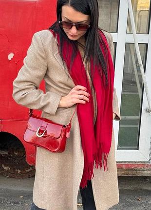 Сумка жіноча, лакова, червона