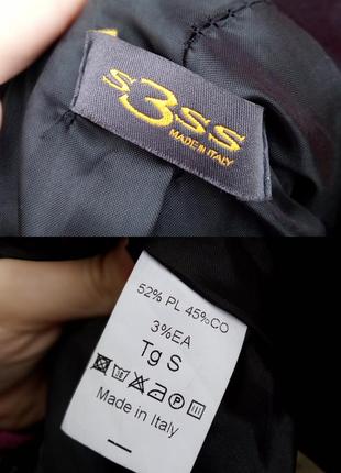 Пиджак италия s3ss коттон чёрный под шёлк блестящий классика винтаж атлас9 фото