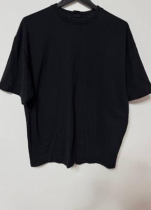 Футболка чоловіча чорна fsbn over size, розмір l - xl.