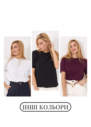 Бордова брендова однотонна футболка cos7 фото