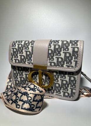 Christian dior 30 montaigne chain bag \ диор серая сумка