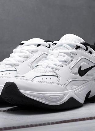 Кросівки nike м2k tekno white black (чорно/білі)
