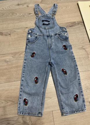 Джинсовий комбінезон zara 98