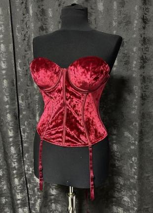 Бархатный корсет