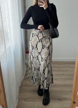 Меди юбка в энимал принт h&m