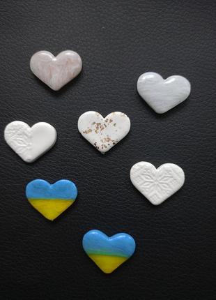 Сердце, сердечко, подвеска сердце, полимерная глина
