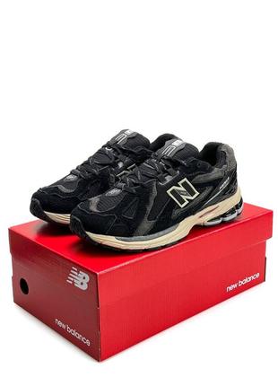 Мужские кроссовки new balance 1906d black grey beige