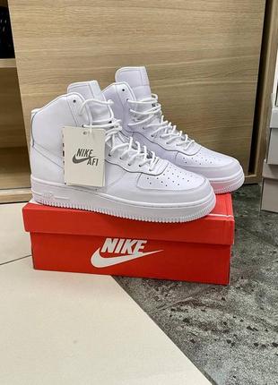 🔥sale! черевики кросівки nike air force high white