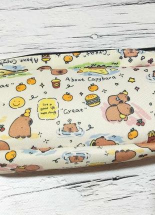 Пенал с капибарой для мальчика или девочки капибара