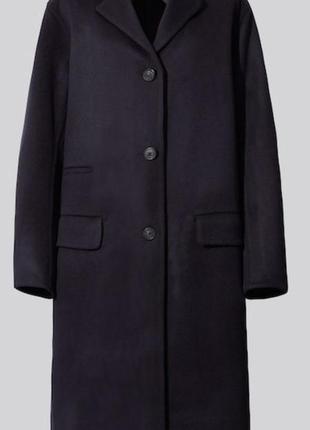 Кашемировое пальто коллаборация uniqlo +j жил сандер