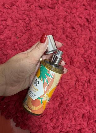 Спрей мист для волос и тела the body shop абрикос и агава7 фото