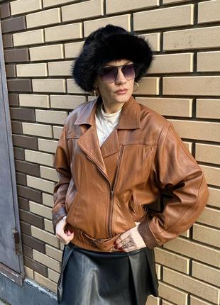 Кожаная косуха vintage