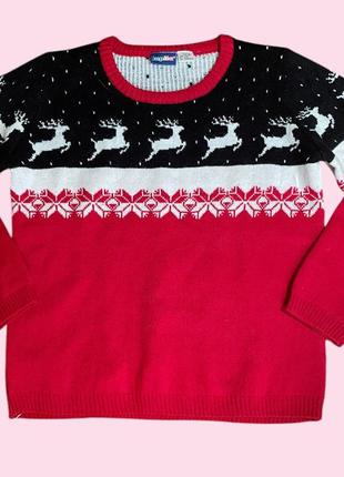Светр зимовий з оленями  lupilu  110-116,4-6 років, заміри на фото