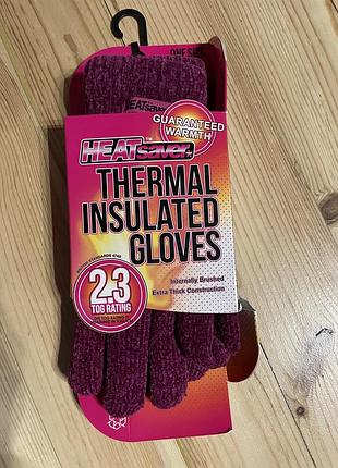 Зимові теплі рукавиці heat holders3 фото