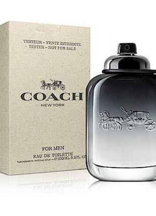 Оригінал coach for men 100 ml tester туалетна вода