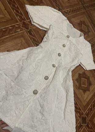 Xxs xs белое мини платье платья babydoll с рукавами фонариками в романтичном стиле фонариками белоэ7 фото