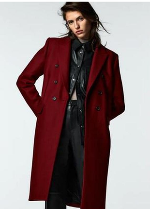 Пальто zara оверсайз в чоловічому стилі