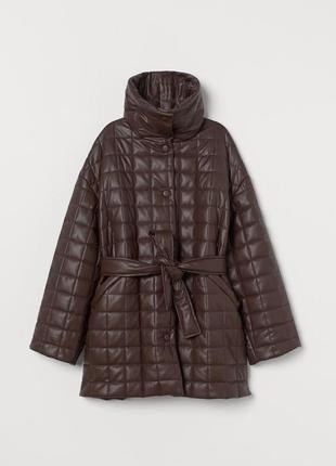 Новая  куртка еко кожа большой размер 56-58 бренд  h &m дания