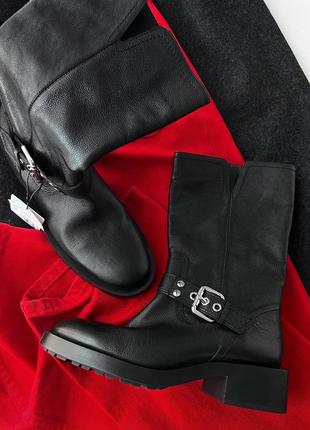 Шкіряні черевики zara7 фото