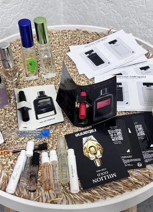 Лот оригиональной парфюмерии, пробников givenchy, chanel, guerlain