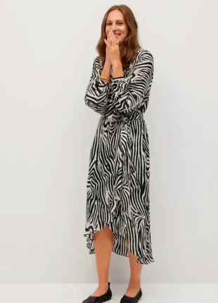 Сукня, плаття zebra від mango, платье зебра