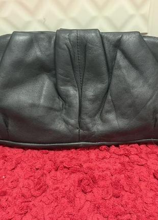 Шикарная кожаная сумка клатч genuine leather /100%кожа