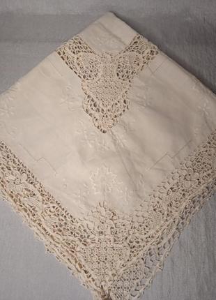 Скатерть наперон ручной работы