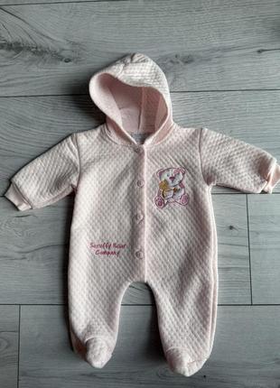 Человечек/для девочек/с капюшоном/для новорожденного