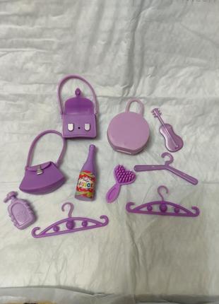 Набор аксессуаров для барби и маленький куколок