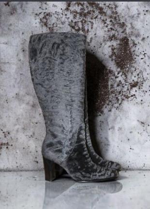 Сапоги каракуль  итальянского бренда vero cuoio