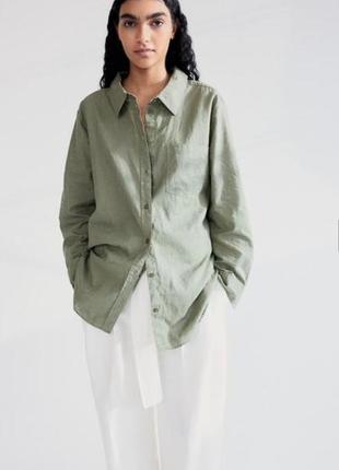 Сорочка з льону h&m 2