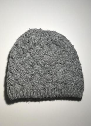 Сіра шапка зимова жіноча reserved1 фото