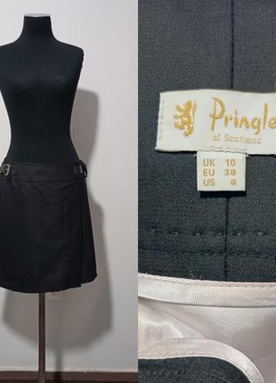 Юбка килт из шерсти чёрная /кортой длины/ pringle of G-Star, 10/s/38