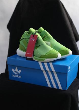Оригінальні кросівки кросівки adidas y-3 qasa green id2928 оригінал