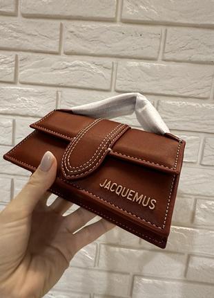 Сумка в стилі jacquemus коричнева