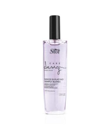 Платиновые кристаллы для придания блеска shot care design simply blond platinum drop