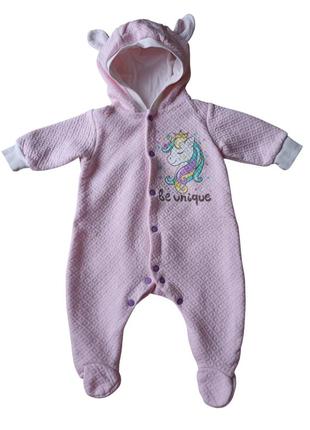 Комбінезон дитячий демісезонний єдиноріг 56 розмір