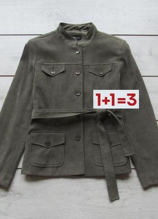 1+1=3 🎁 шикарная куртка пиджак в стиле милитари с поясом от e-vie
